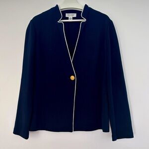 St.John Blazer navy white 14
